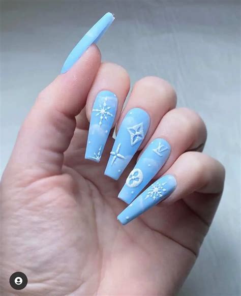 blue louis vuitton nails|how to do louis vuitton nails.